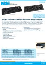 Rugged full travel keyboard with rugged trackball-1