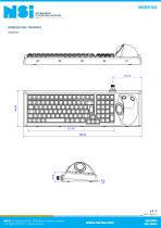 Rugged full travel keyboard with rugged trackball-5