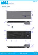 Rugged full travel keyboard with trackball-4
