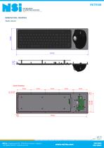 Silicone rubber keyboard with ergonomic trackball - Dekstop-2