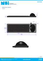Silicone rubber keyboard with ergonomic trackball - Dekstop-3