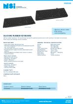 Silicone rubber keyboard - panel mount-1
