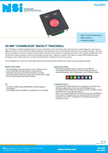 Trackball with backlighting