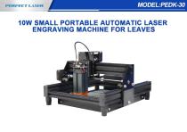 Perfect Laser - 10W Small Portable Automatic Laser Engraving Machine  PEDK-30 for Leaves