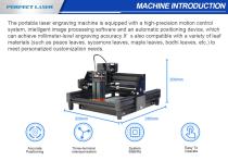 Perfect Laser - 10W Small Portable Automatic Laser Engraving Machine  PEDK-30 for Leaves-2