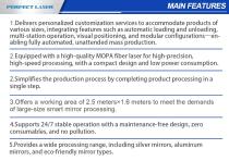 Perfect Laser - 120W 200W Multi-functional Automatic Large Format Precision LED Mirror Glass Laser Sandblasting Drilling Paint Removing Machine PEDB-190-3