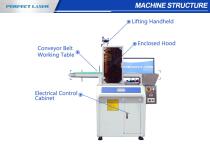 Perfect Laser-20W 30W 50W Floor-standing Pen Conveyor Belt Laser Engraving Marking Machine With Enclosed Cover For Metal PEDB-460 Pro-7