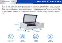 Perfect Laser - 6040 Portable Desktop Hammer Painting Glass Painting PEDK-6040S-2