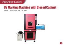 Perfect Laser Fiber Laser Marking Machine with cabinet PE-UV-3W 5W 7W 10W - 1