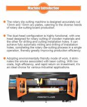 Perfect Laser-Low Consumption Automatic Double Heads CNC Rotary Wood Template Die Milling Cutting Machine PEC-3000M-3