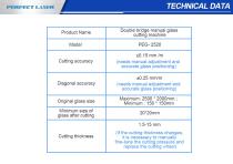 Perfect Laser - Multi_Cutting_Knifes Double Bridge Manual Glass Cutting Machine PEG-2520-6