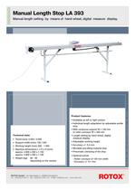 Manual Length Stop LA 393