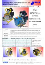 Lightweight Petrol engine driven hydraulic units Co-axial Rotating Version - 1