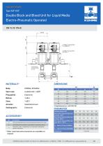 Double Block and Bleed Unit for Liquid Media - Type KVF-KVF (DIN) - 3