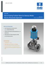 Quick-Closing Turbine-Valve for Gaseous Media - Type KVH (DIN) - 1