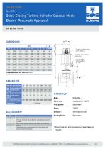 Quick-Closing Turbine-Valve for Gaseous Media - Type KVH (DIN) - 3