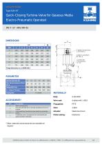 Quick-Closing Turbine-Valve for Gaseous Media - Type KVH/HT (ANSI 300lbs.) - 3