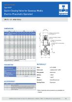 Quick-closing Valve for gaseous media - Type KVII/F (ANSI 150lbs.) - 3