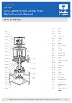 Quick-closing Valve for gaseous media - Type KVII/F (ANSI 150lbs.) - 4