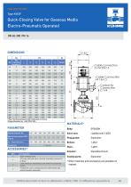 Quick-closing Valve for gaseous media - Type KVII/F (DIN) - 3