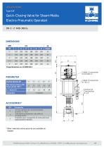 Quick-Closing Valve for Steam Media - Type KVF (ANSI 300lbs.) - 3