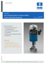 Quick-Opening Valve for Gaseous Media - Type KVF/O (DIN) - 1