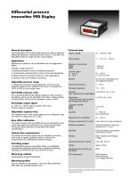 Beck. The differential pressure transmitter 990 Display for air - 2