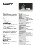 Beck. Differential pressure transmitter for air-2