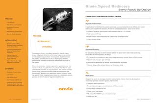 Onvio Servo Speed Reducer Catalog - 2