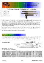 D5W Submersible LVDT Displacement Transducer - 1