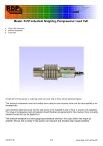 Model RLW Industrial Weighing Compression Load Cell - 1