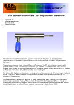 SSA Seawater Submersible LVDT Displacement Transducer - 1