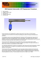 SSD Seawater Submersible LVDT Displacement Transducer - 1