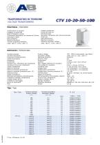 VOLTAGE TRANSFORMERS CTV 10-20-50-100 - 1