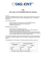 How to build and edit limit lines with an SSA3000X-1