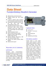 SIGLENT SDG1000 Series Datasheet | function/arbitrary waveform generator - 1