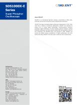 Siglent SDS1000X-E Series digital Oscilloscope datasheet-16