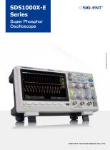 Siglent SDS1000X-E Series digital Oscilloscope datasheet - 1