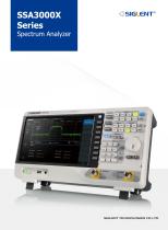 Siglent Spectrum Analyzer SSA3000X Series DataSheet - 1