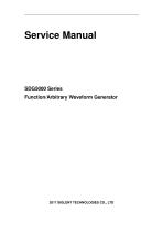 Siglent Waveform Generator SDG5000 Series ServiceManual-1