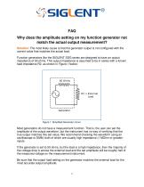 Why doesn’t the measured amplitude match the set value?-1