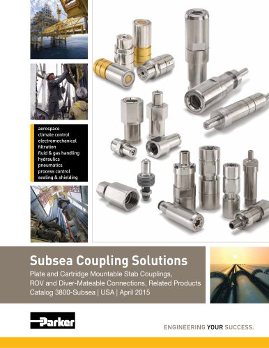 Subsea Coupling Solutions Plate and Cartridge Mountable Stab Couplings,  ROV and Diver-Mateable Connections, Related Products