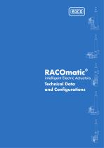 RACOmatic intelligent Electric Actuators Technical Data and Configurations - 1