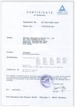 CHANGHONG NICKEL IRON BATTERY CE CERTIFICATE - 1