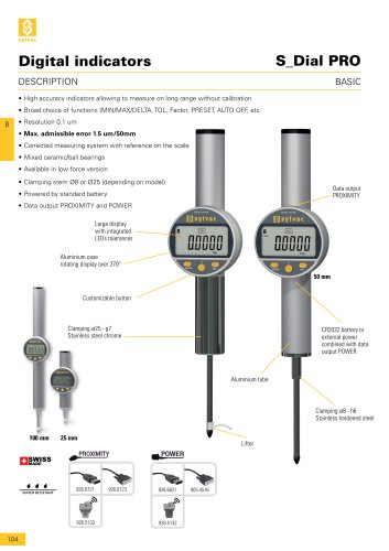 e8 Digital indicator S_Dial PRO BASIC