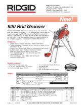 920 Roll Groover - Ridge Tool - PDF Catalogs | Technical Documentation ...