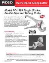 MODEL PC-1375 PLASTIC PIPE & TUBING CUTTER - 1