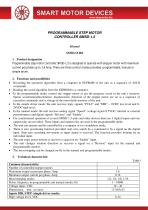 PROGRAMMABLE STEP MOTOR CONTROLLER SMSD-1.5 - 1