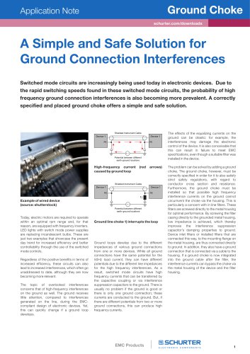 A Simple and Safe Solution for Ground Connection Interferences