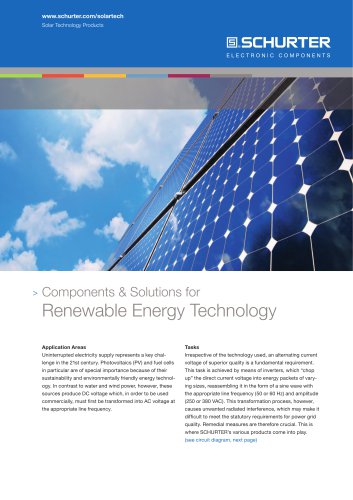 Components & Solutions for Renewable Energy Technology